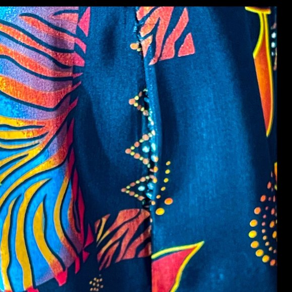 ⭐️HP⭐️VTG▪️SCARLETT▪️Boho Collage Bead Accented Open Back Sleeveless Maxi Dress - Picture 11 of 12